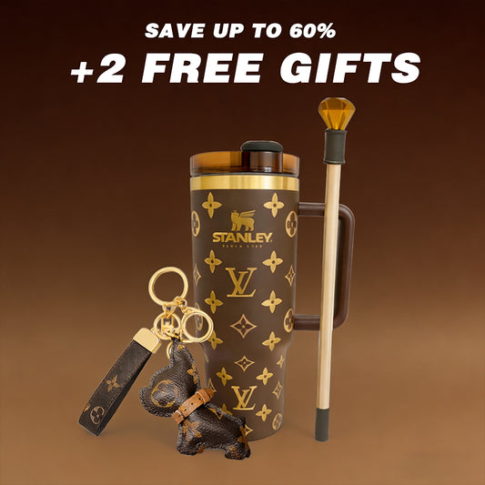 Onlybags® Monogram Style 40oz Tumbler Gift Set