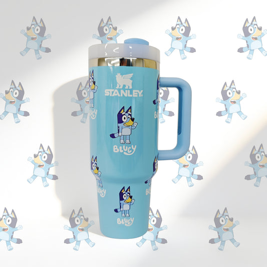 Onlybags® Blue Pup 40oz Tumbler