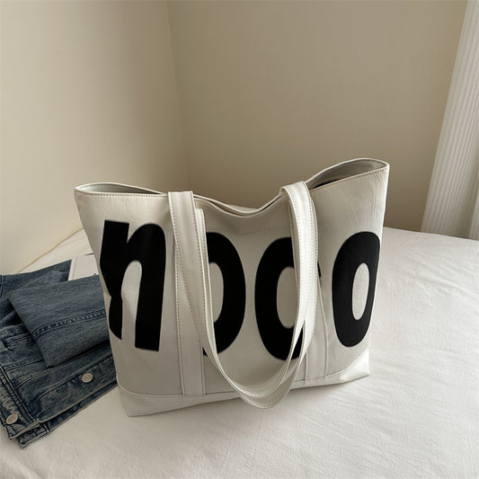 Onlybags® Oversized Letter Print Tote Bag